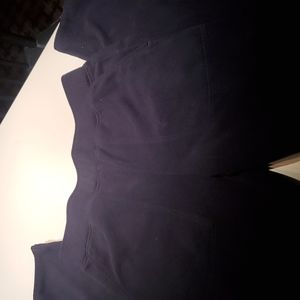 Lands End XS 2-4, black, fleece pants, 2 front pockets